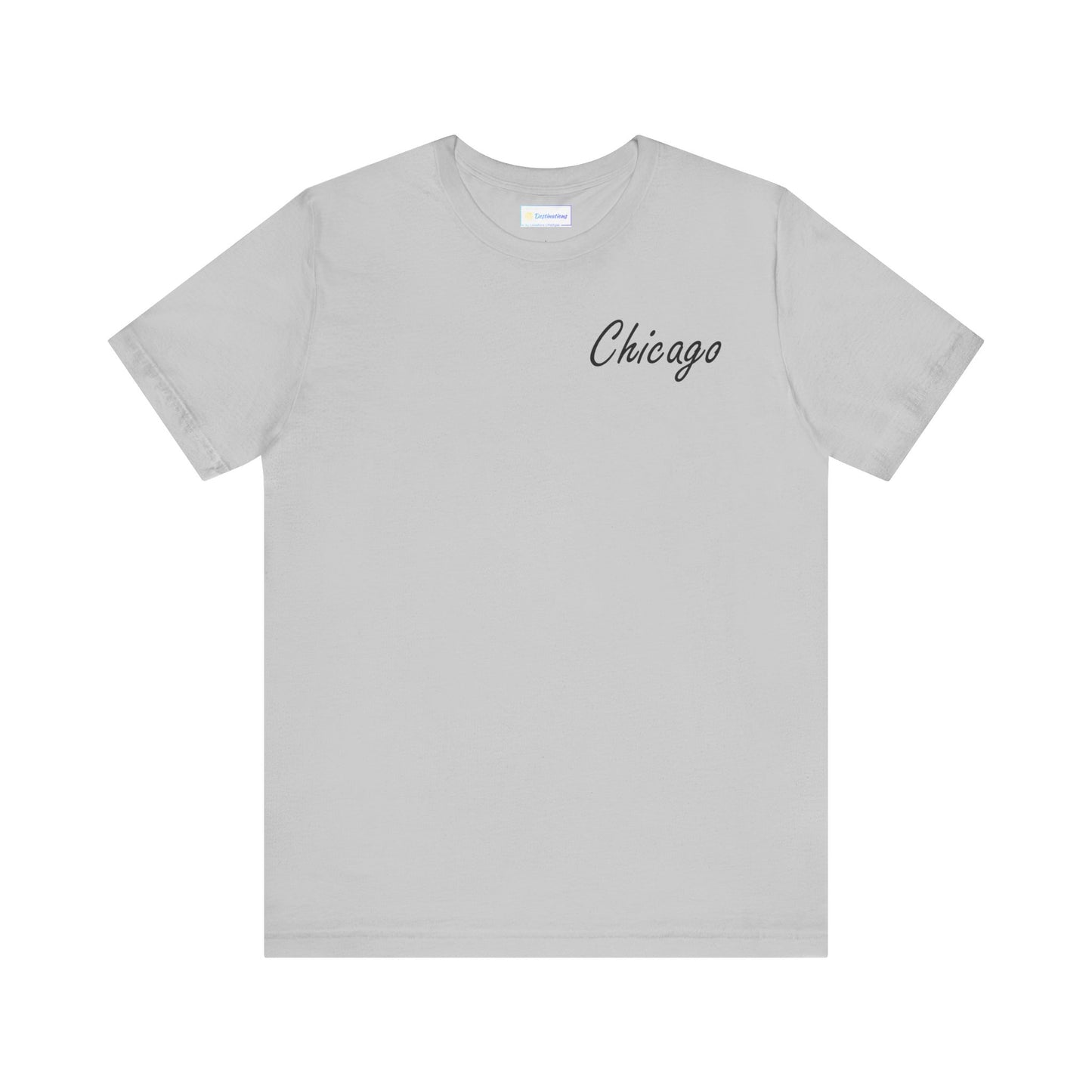 Elegant Chicago Skyline Unisex Jersey Short Sleeve Tee