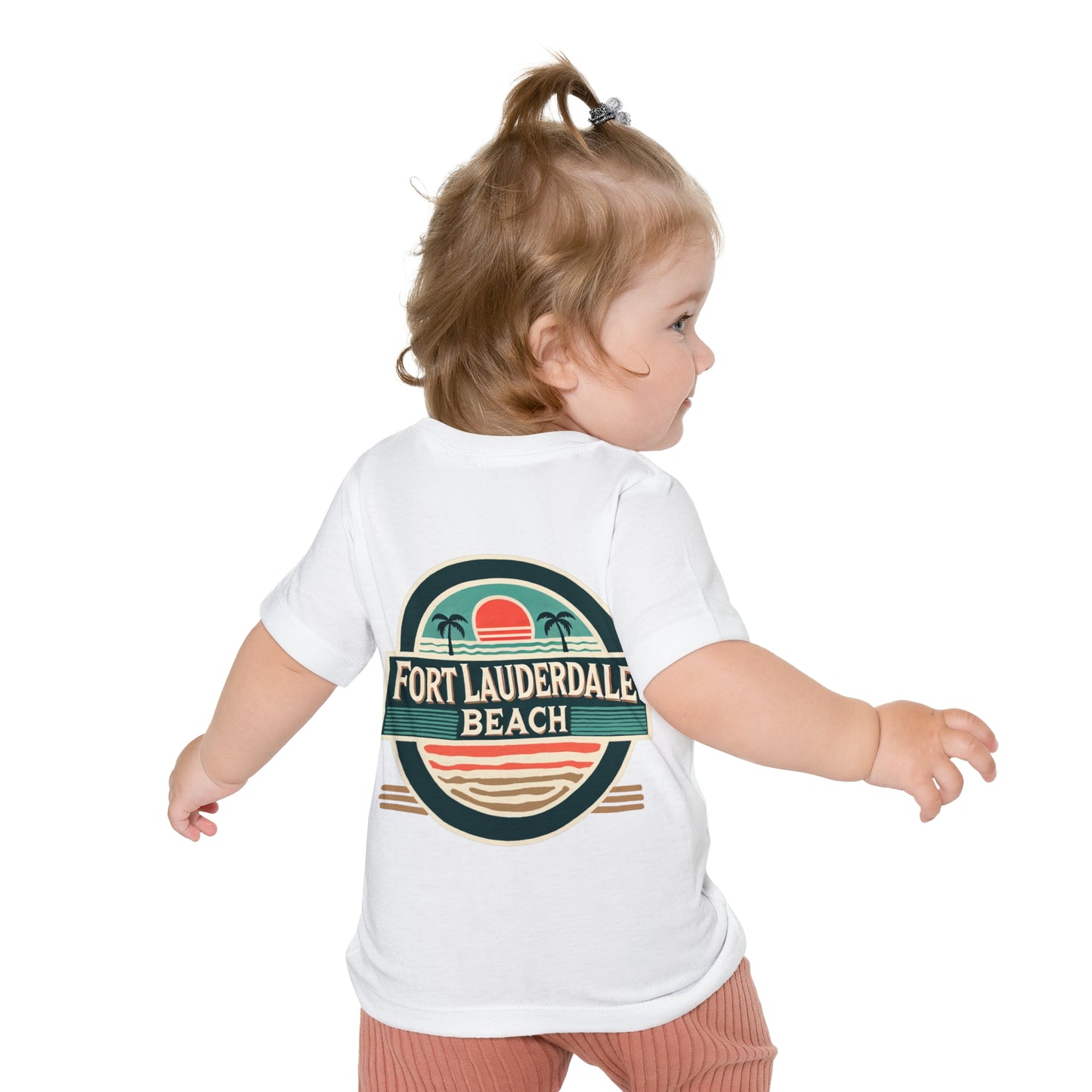 Vintage Fort Lauderdale Unisex Baby Short Sleeve T-Shirt