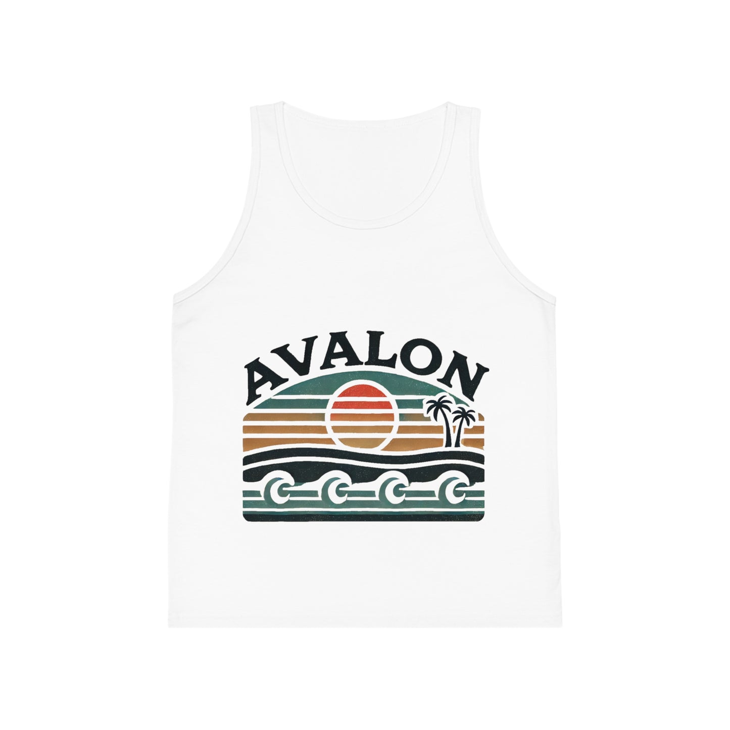 Retro Avalon Sunset Unisex Kids Jersey Tank Top