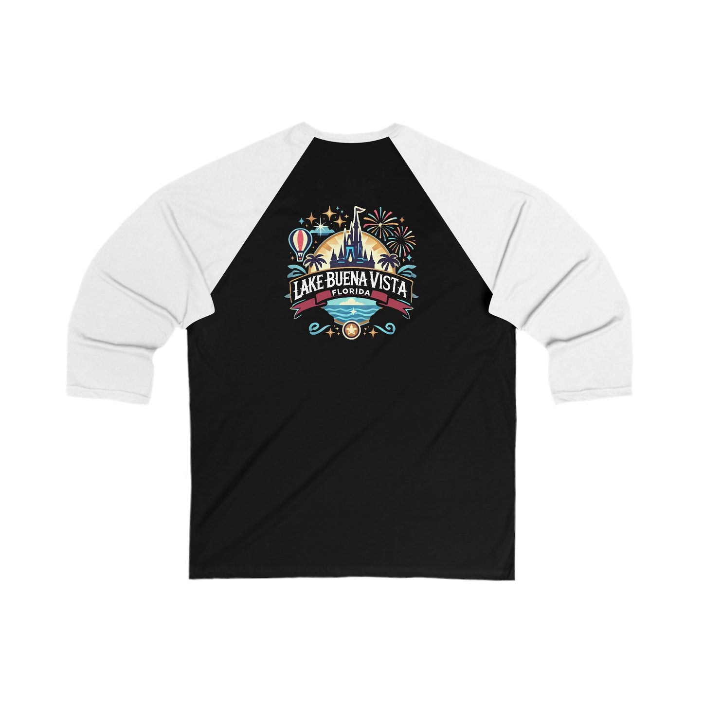 Adventurous Lake Buena Vista Men's 3/4 Sleeve Baseball Tee