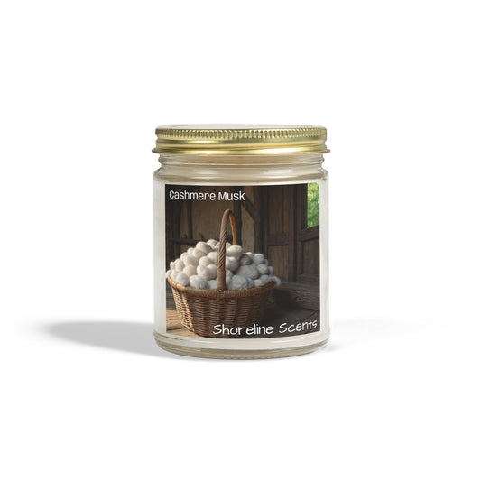 Cashmere Musk Scented Coconut Apricot Wax Candle