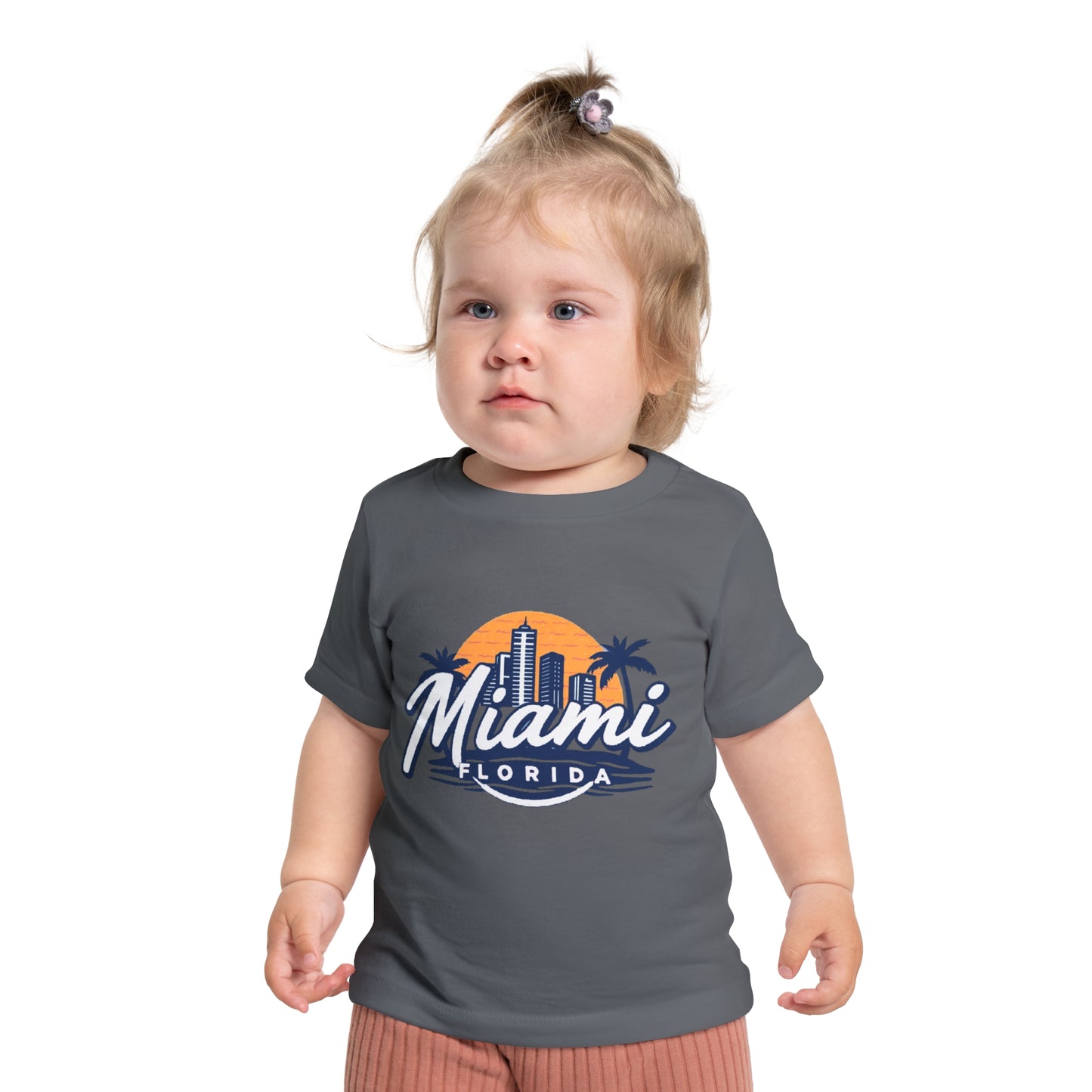 Retro Miami Unisex Baby Short Sleeve T-Shirt