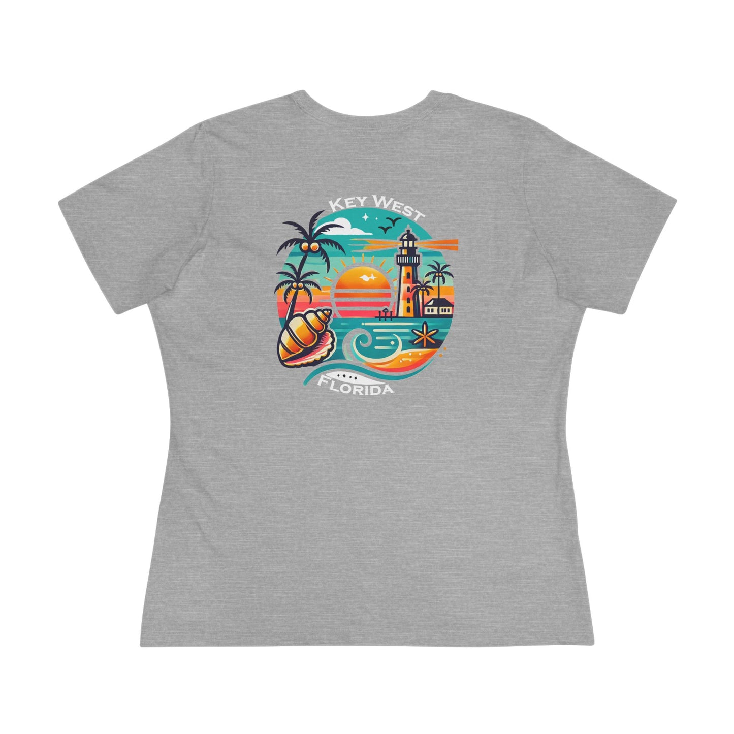 Vibrant Key West Women's Cotton Tee