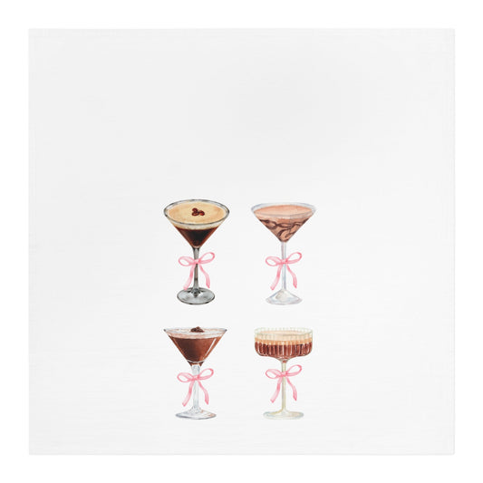 Chic Coquette Dish Towel - Espresso Martini Decor