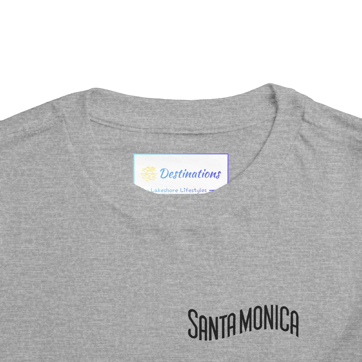 Vibrant Santa Monica Unisex Toddler Short Sleeve Tee