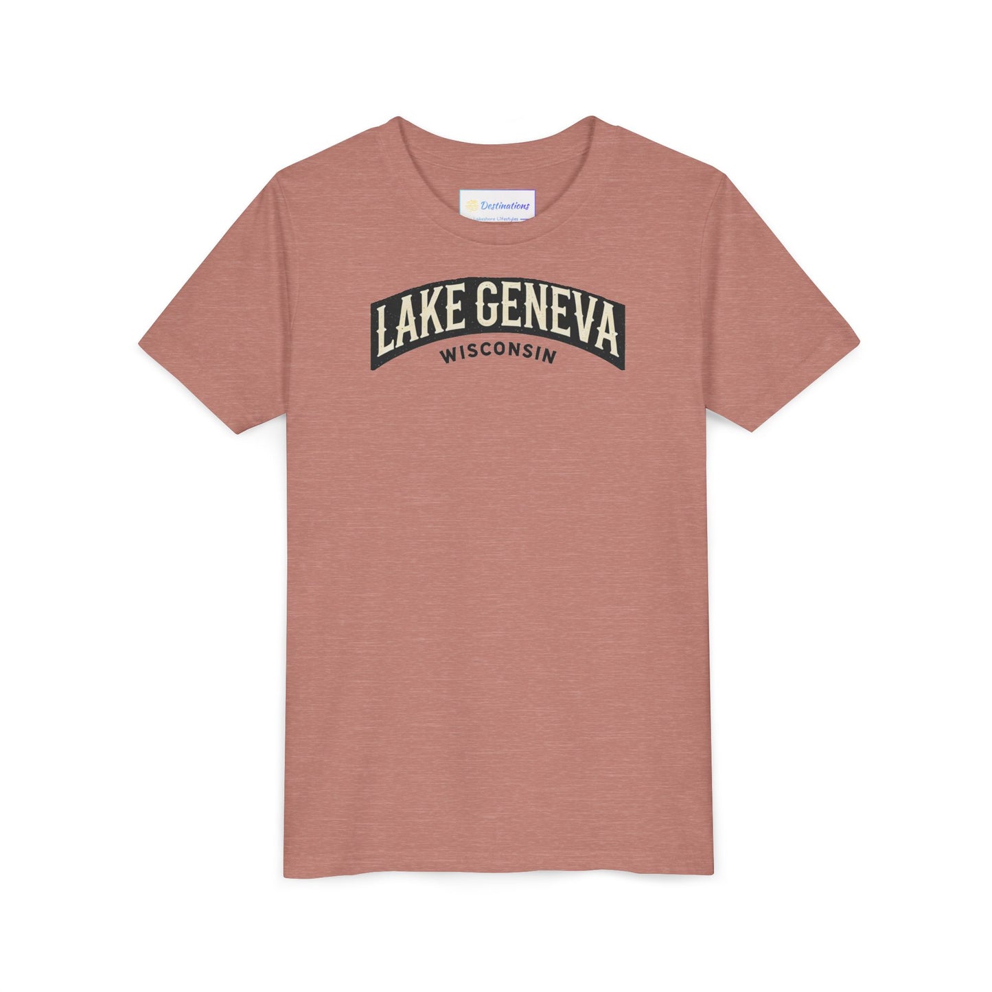Vintage Lake Geneva Unisex Youth Short Sleeve Tee