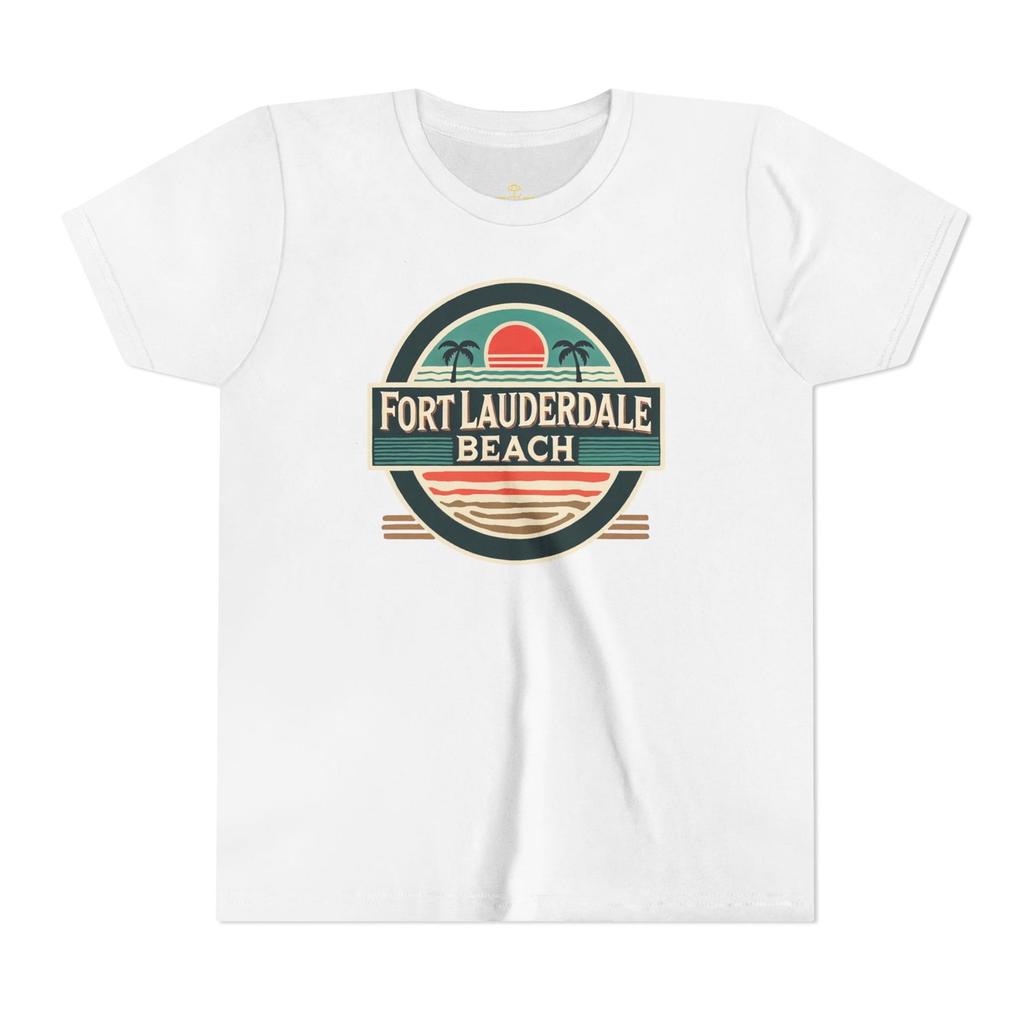 Vintage Fort Lauderdale Unisex Youth Short Sleeve Tee