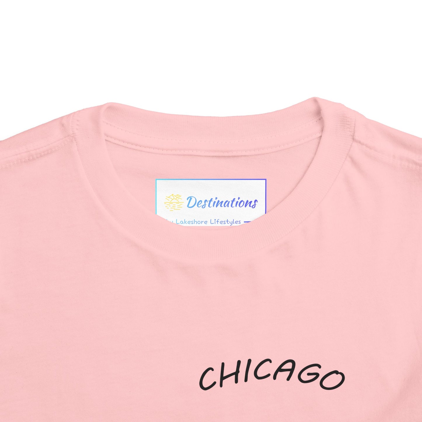 Retro Chicago Sunset Unisex Toddler Short Sleeve Tee