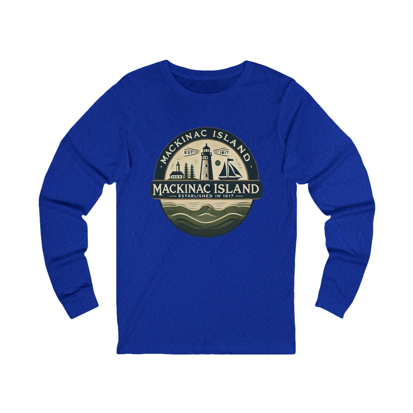 Vintage Mackinac Island Unisex Jersey Long Sleeve Tee