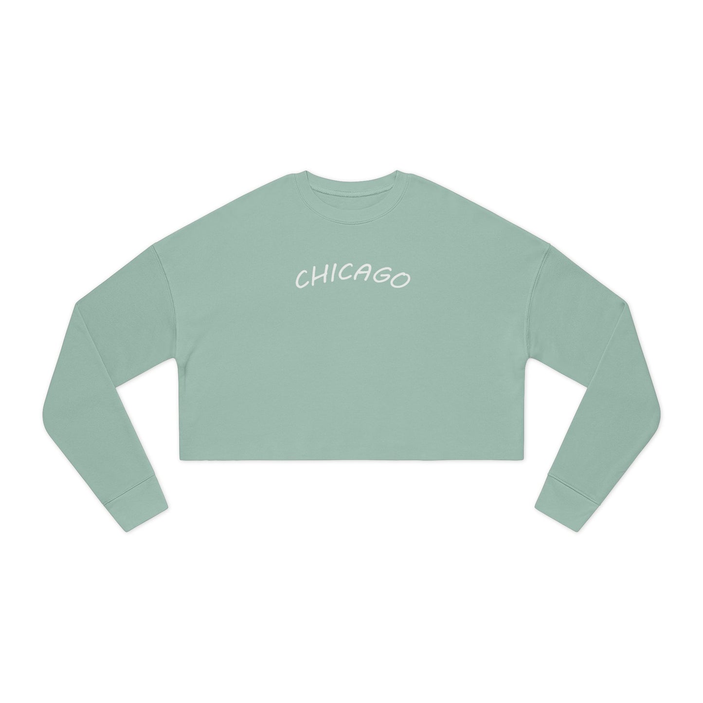 Retro Chicago Sunset Women's Cropped Sweatshirt