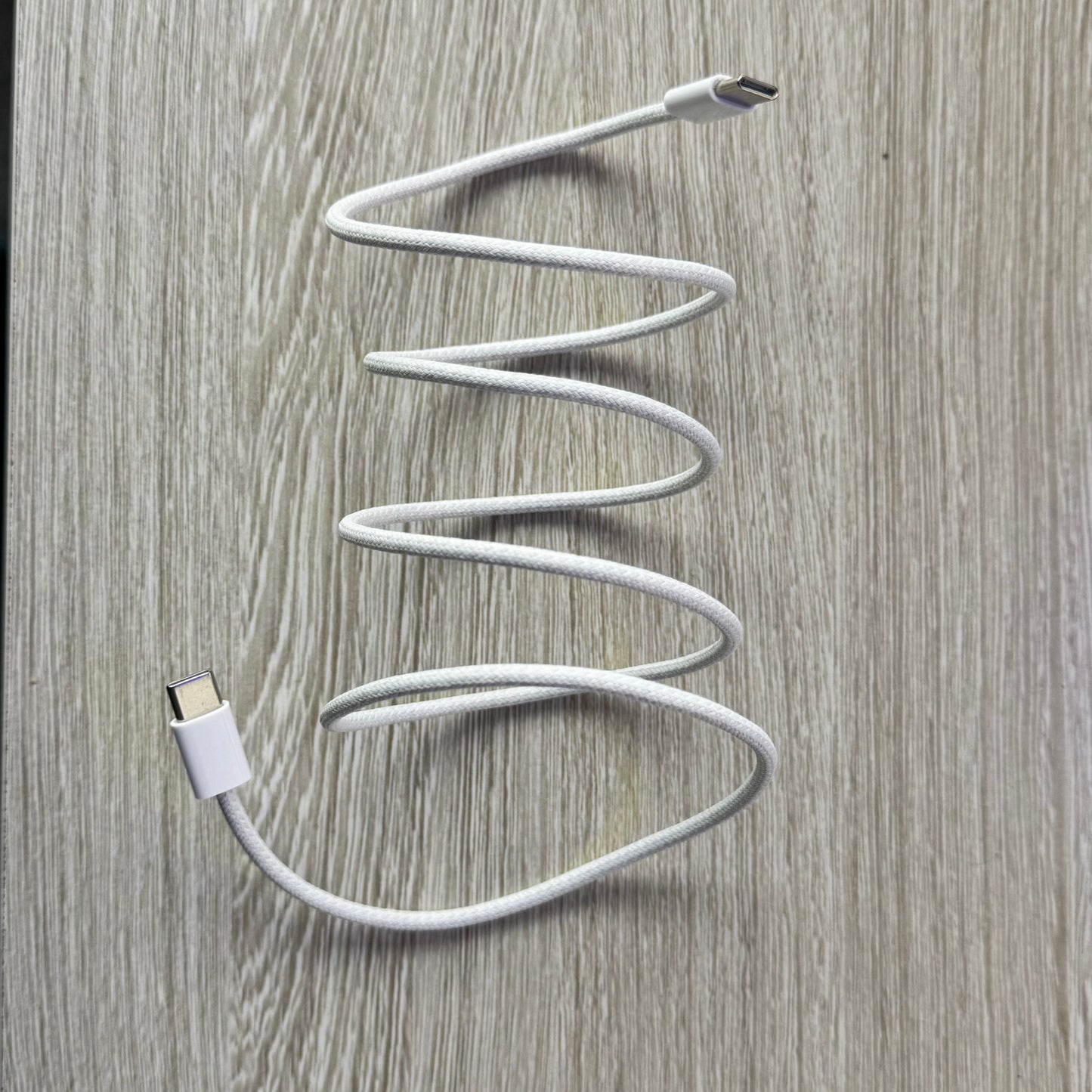 60W 3ft White USB-C to USB-C Charging Cable