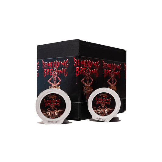 Cannibal Corpse's OFFICIAL 'Beheading & Brewing' Coffee: Organic Bali Blue Moon Single-Serve Pods (12c