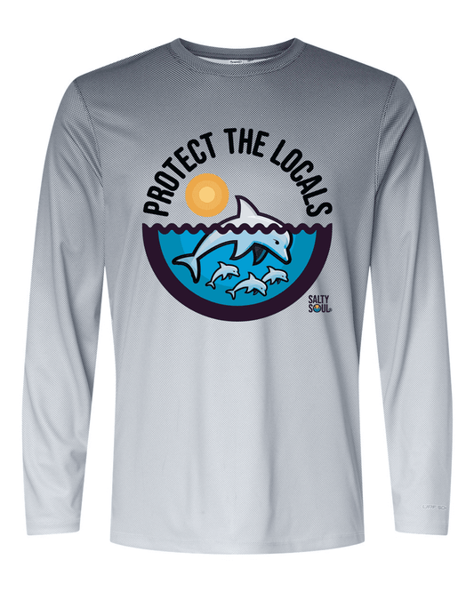 Protect the Locals Dolphin - Multi-UV Long Sleeve Tee