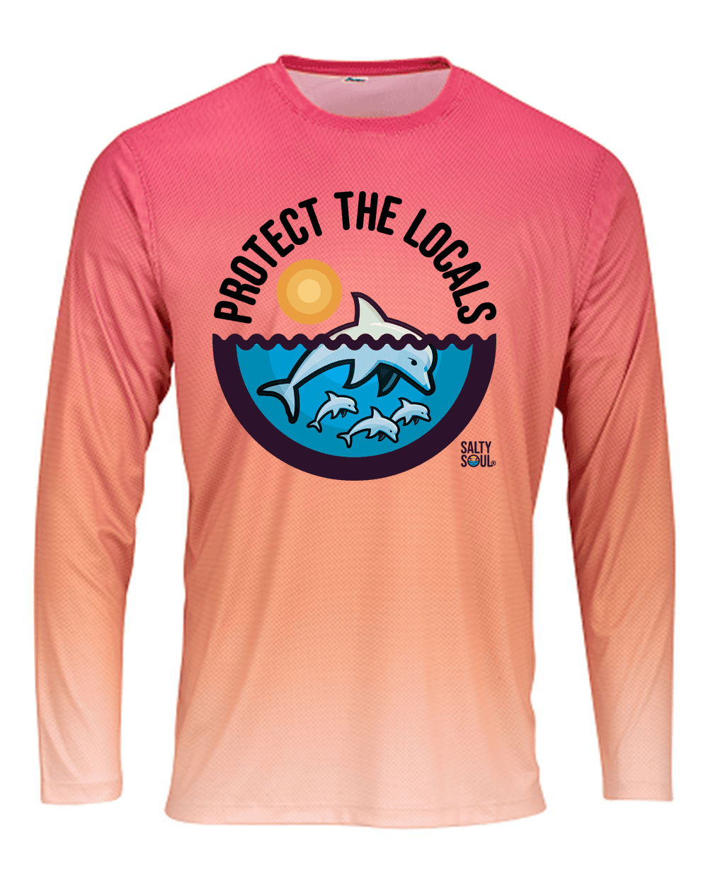 Protect the Locals Dolphin - Multi-UV Long Sleeve Tee