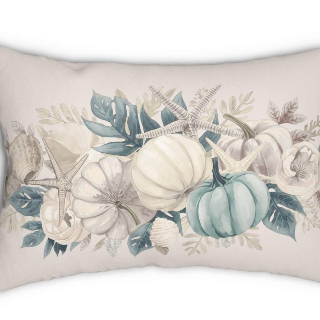 Fall Coastal Throw Pillow