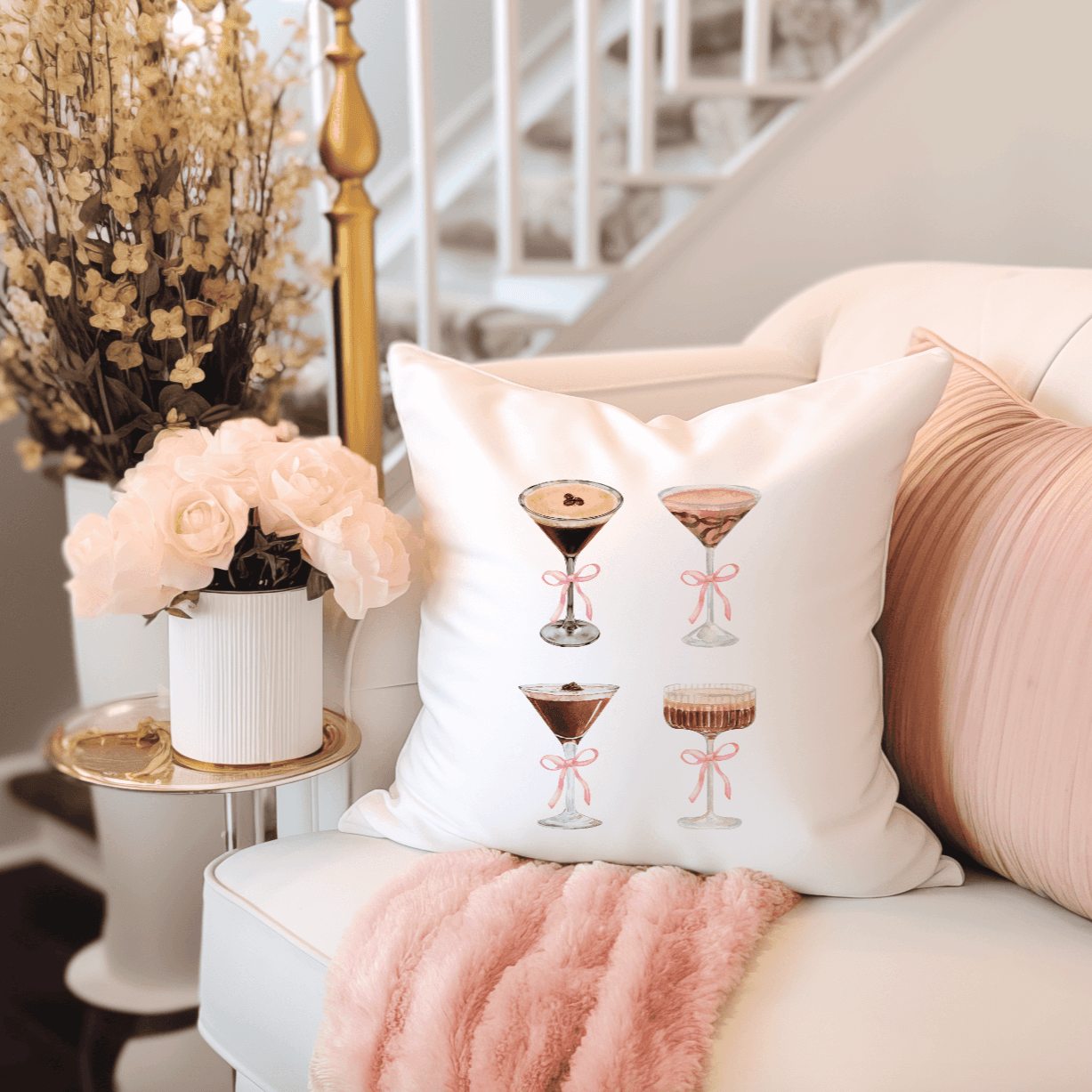 Espresso Martini Throw Pillow