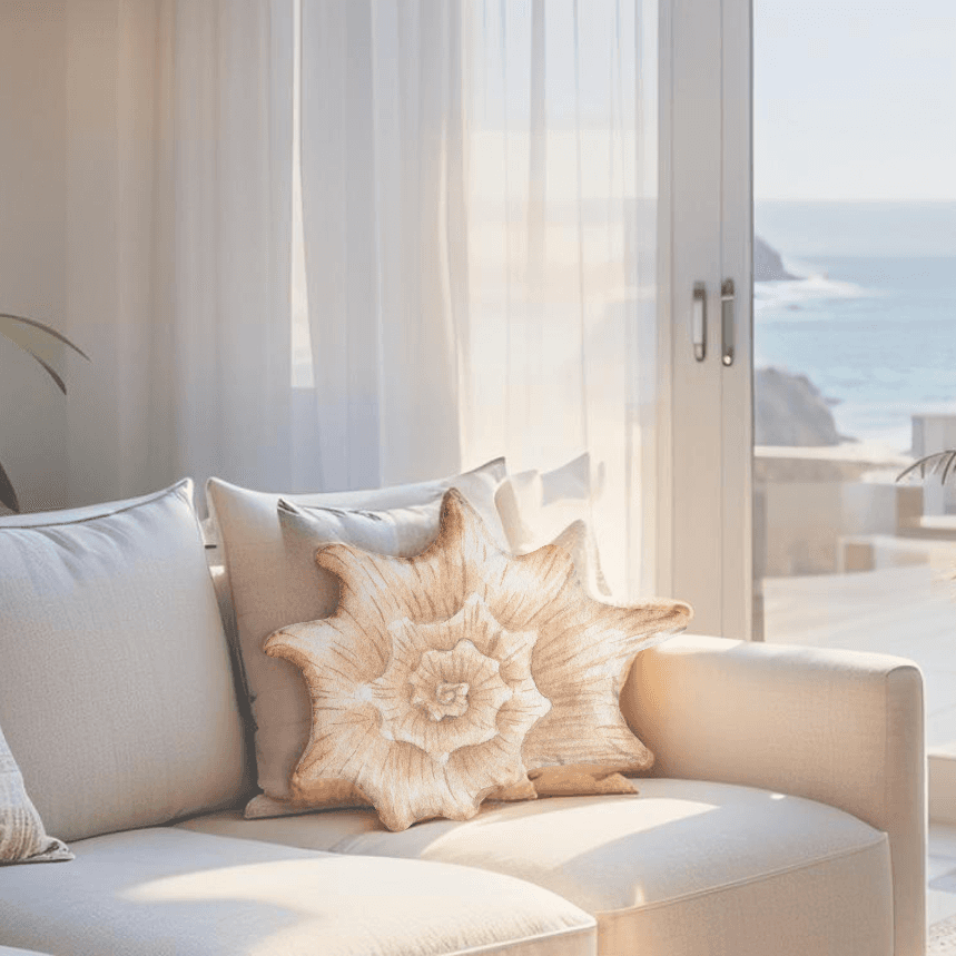 Seashell Throw Pillow