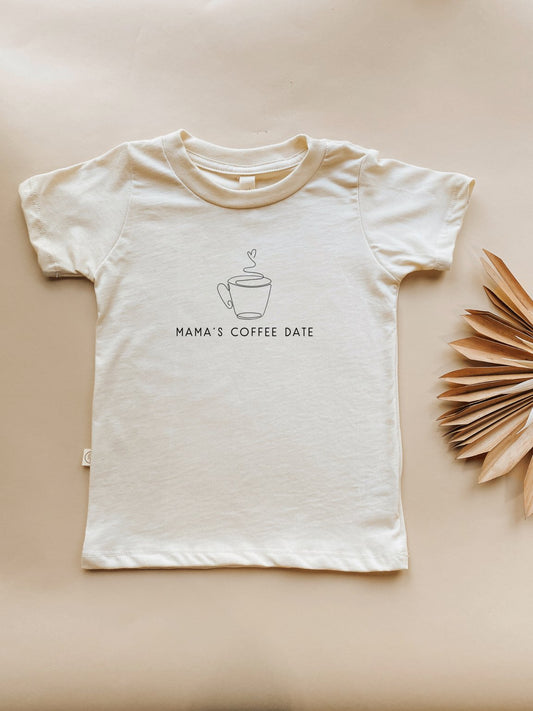 Mama's Coffee Date Organic Kids T-shirt