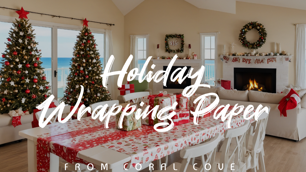 From Coral Cove: Holiday Wrapping Paper