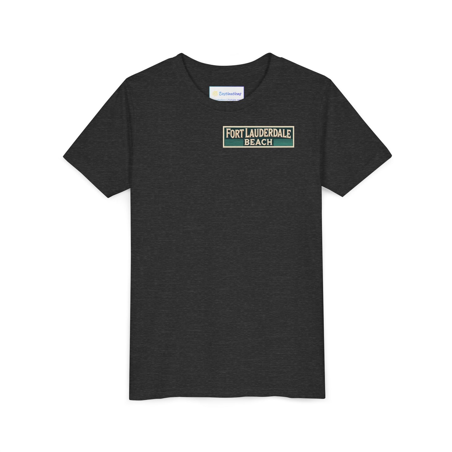 Vintage Fort Lauderdale Unisex Youth Short Sleeve Tee