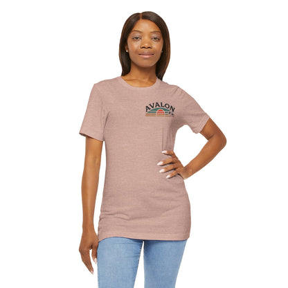 Retro Avalon Sunset Unisex Jersey Tee