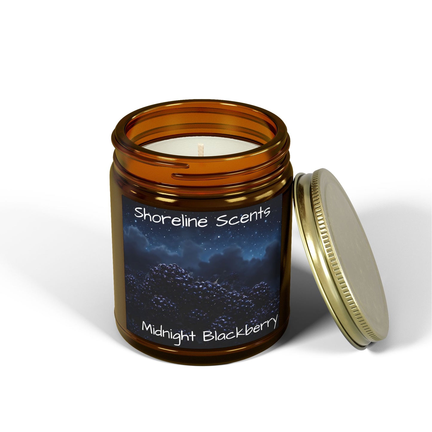 Midnight Blackberry Scented Candle (Apricot Wax)