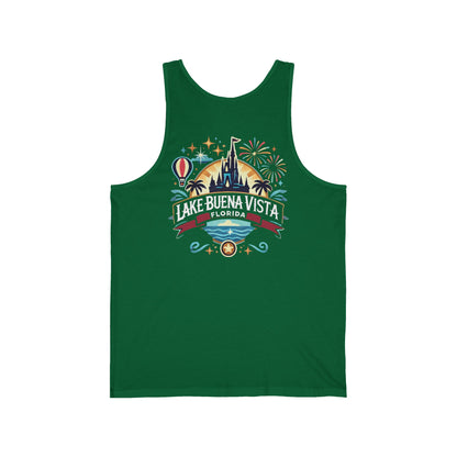 Adventurous Lake Buena Vista Unisex Jersey Tank