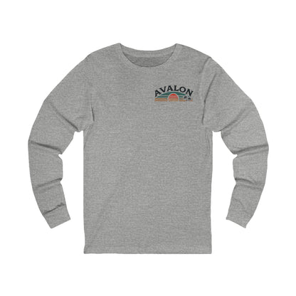 Retro Avalon Sunset Unisex Long Sleeve Tee