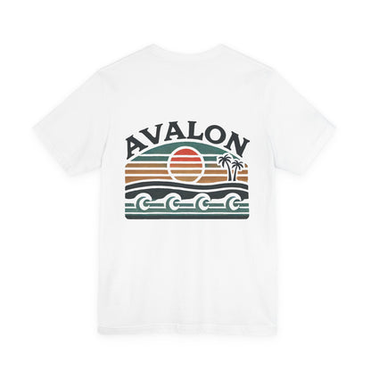 Retro Avalon Sunset Unisex Jersey Tee