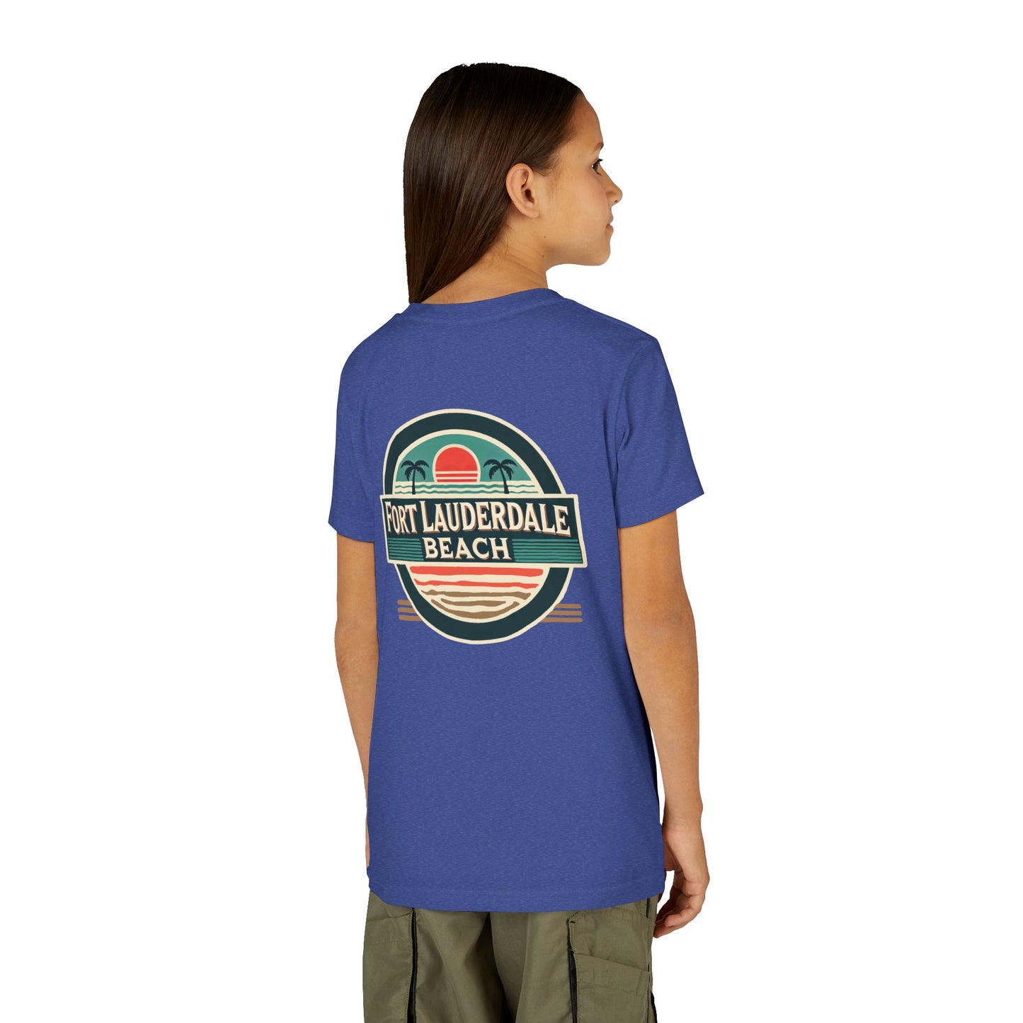 Vintage Fort Lauderdale Unisex Youth Short Sleeve Tee