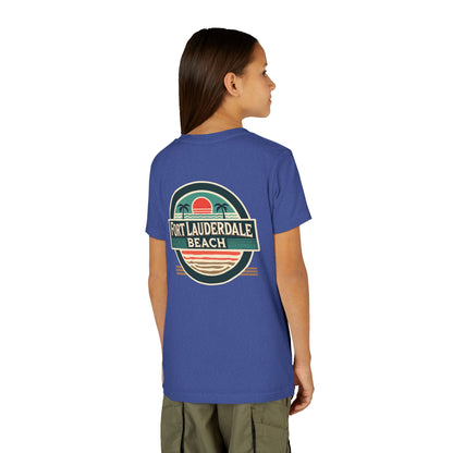 Vintage Fort Lauderdale Unisex Youth Short Sleeve Tee
