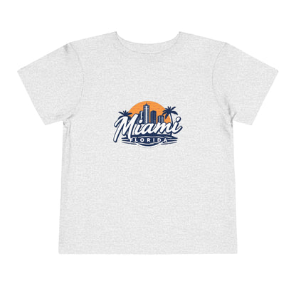 Retro Miami Unisex Toddler Short Sleeve Tee