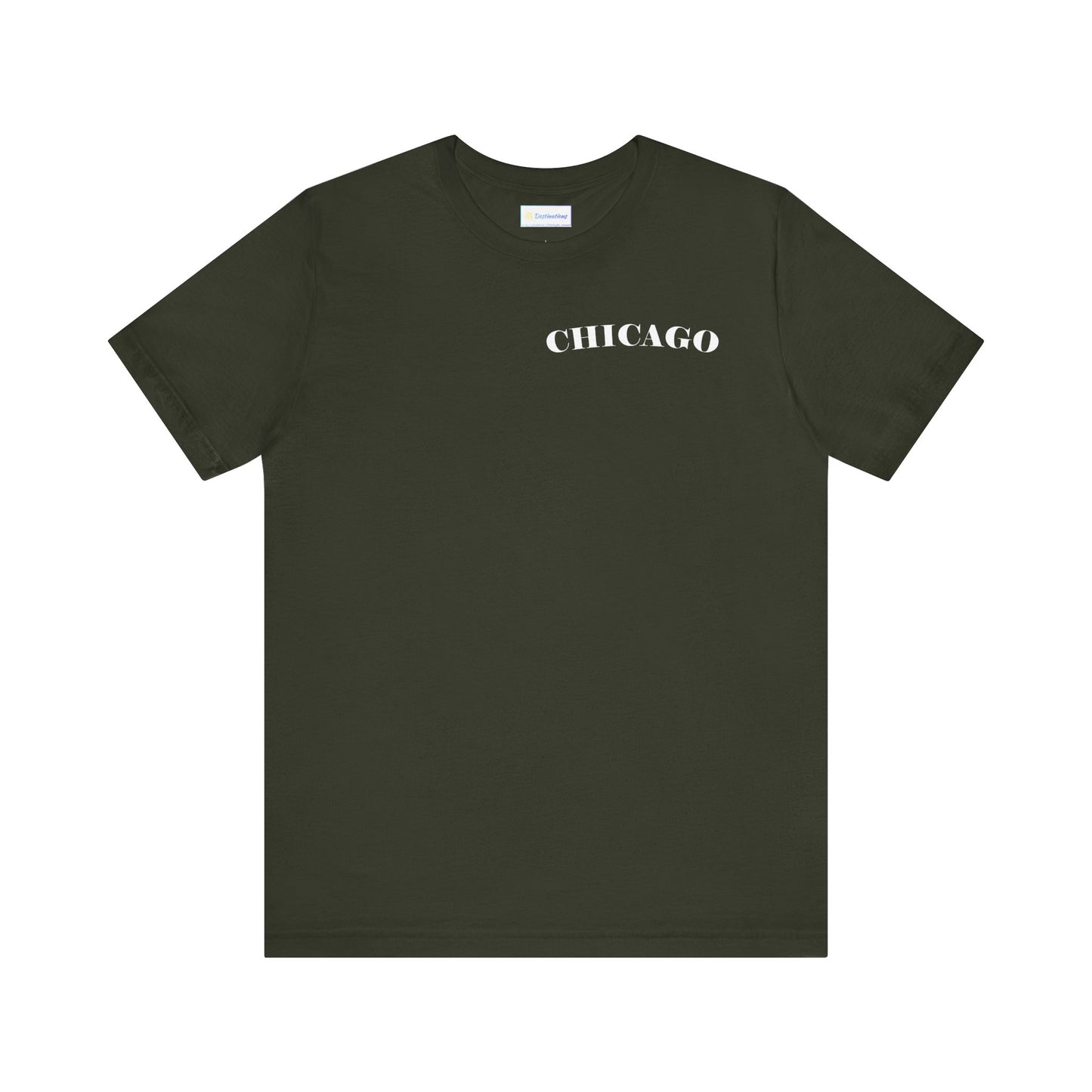 Mystery Noir Chicago Skyline Sunset Unisex Jersey Short Sleeve Tee