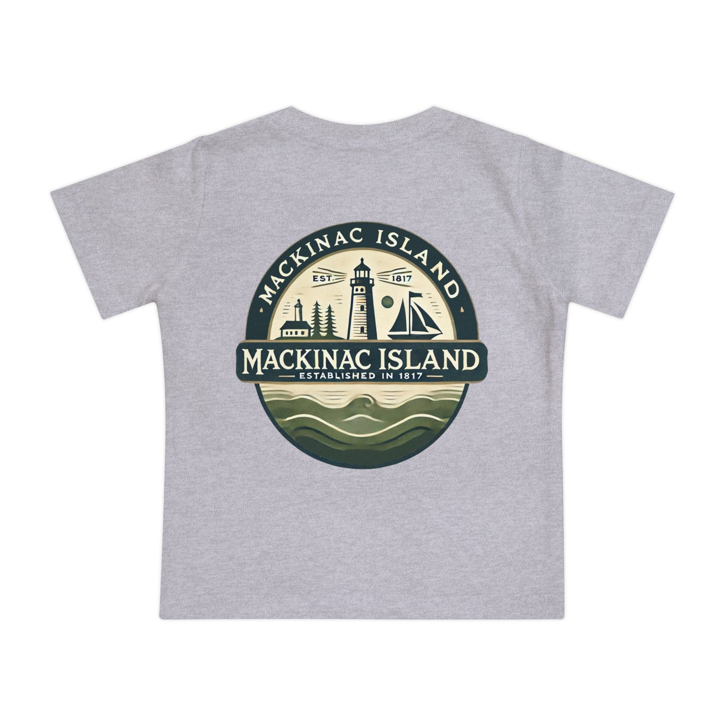 Vintage Mackinac Island Unisex Baby Short Sleeve T-Shirt