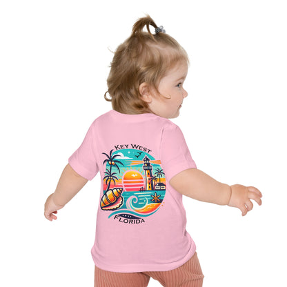 Vibrant Key West Unisex Baby Short Sleeve T-Shirt