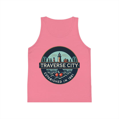 Vintage Traverse City Unisex Kids Jersey Tank Top