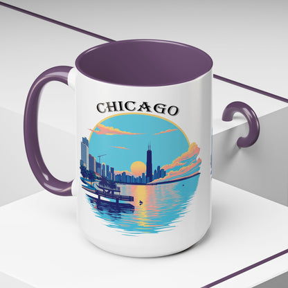 Retro Chicago Accent Coffee Mug