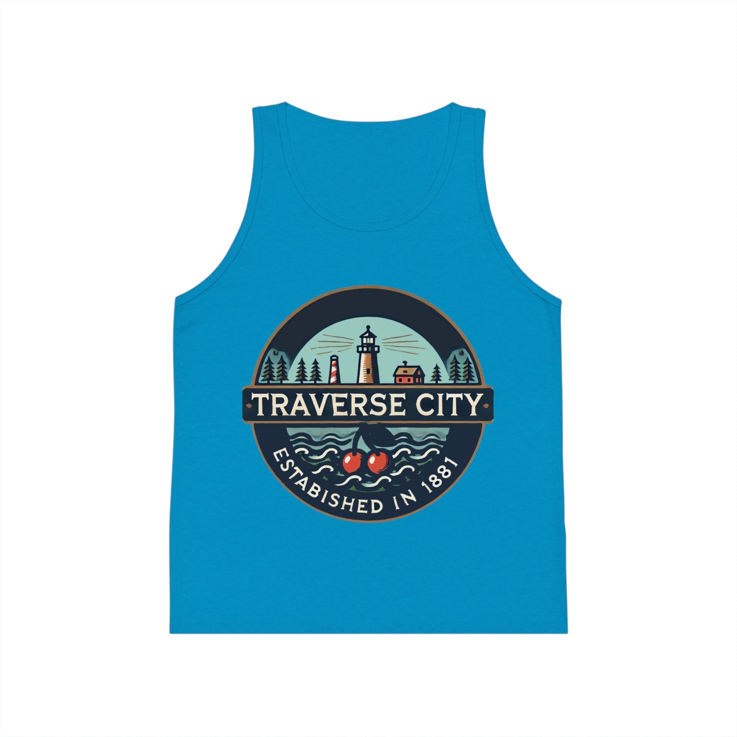 Vintage Traverse City Unisex Kids Jersey Tank Top
