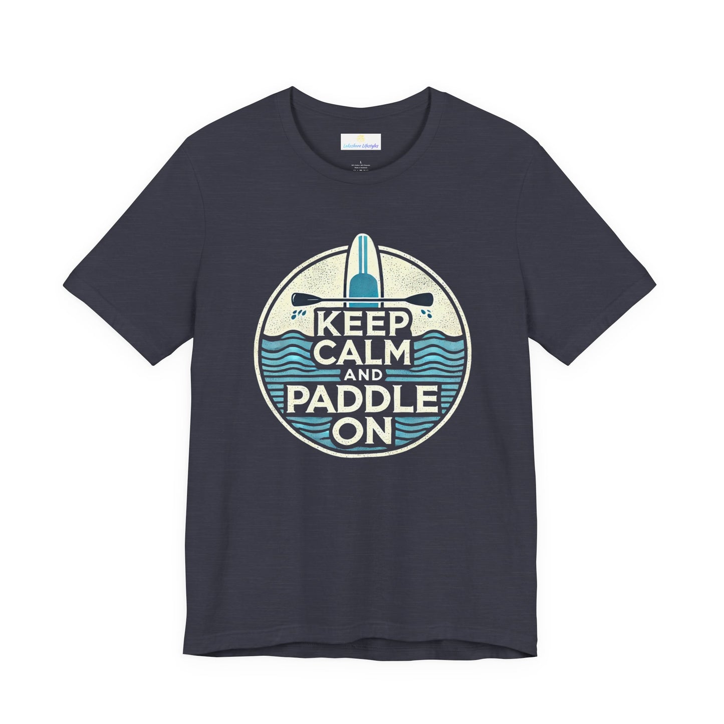 Keep Calm and Paddle On Jersey Short Sleeve Tee
