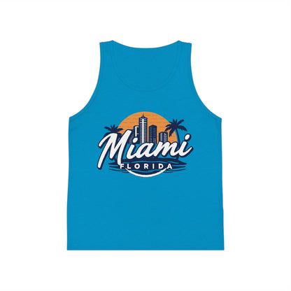 Retro Miami Unisex Kids Jersey Tank Top