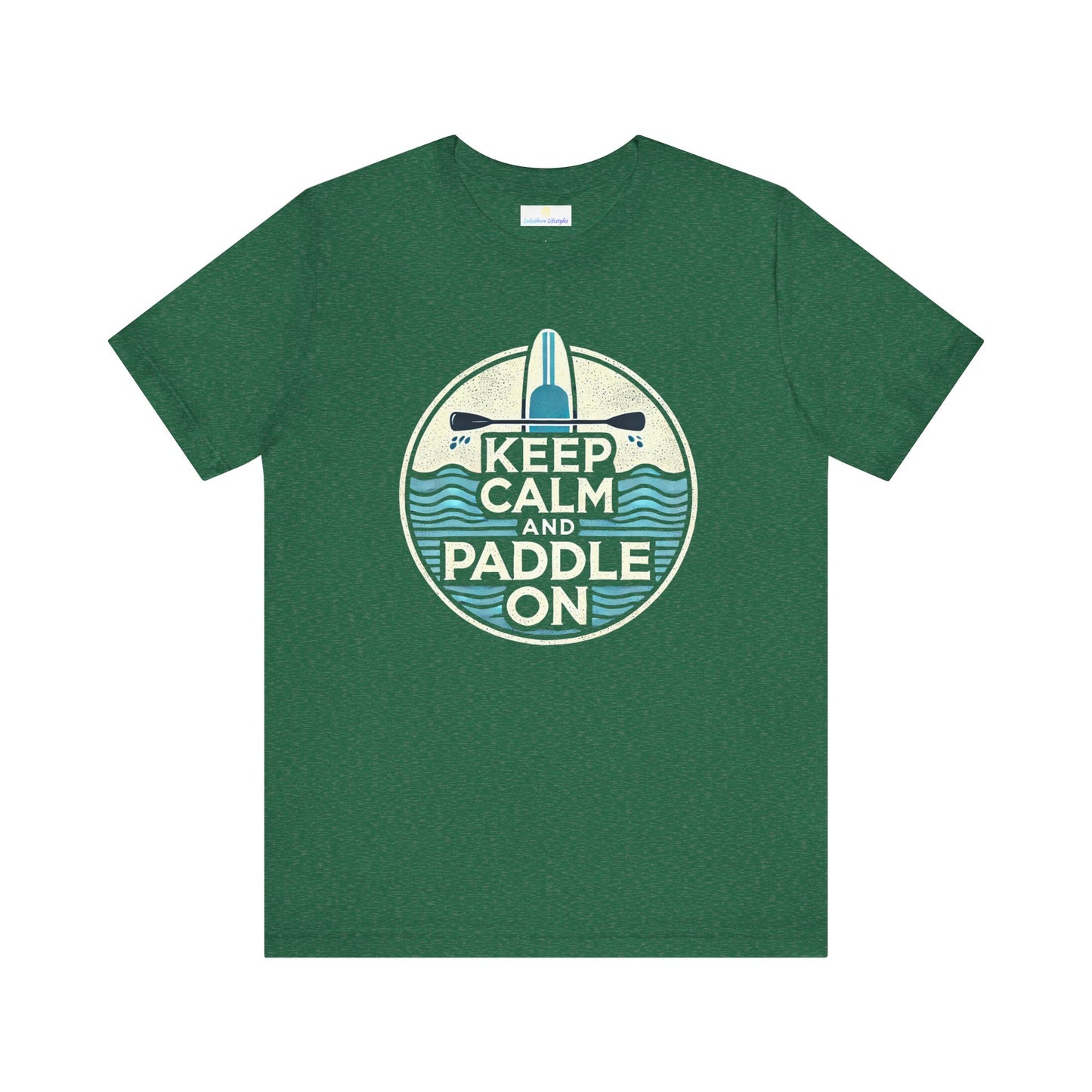 Keep Calm and Paddle On Jersey Short Sleeve Tee