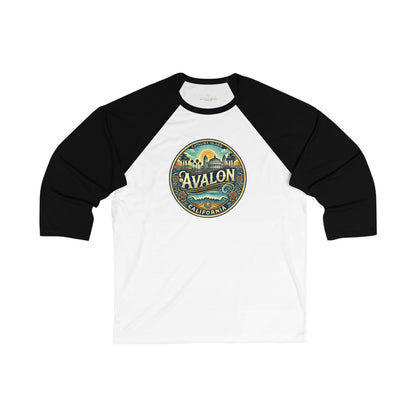 Elegant Avalon Men's 3/4 Sleeve Baseball Tee