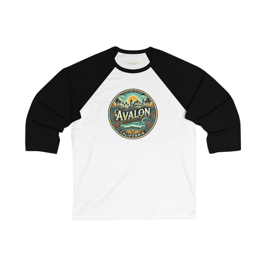 Elegant Avalon Men's 3/4 Sleeve Baseball Tee