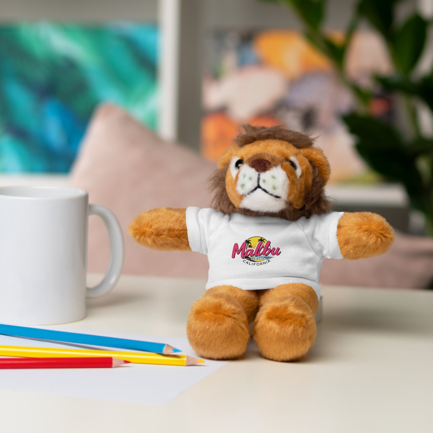 Retro Malibu Stuffed Animals with Tee