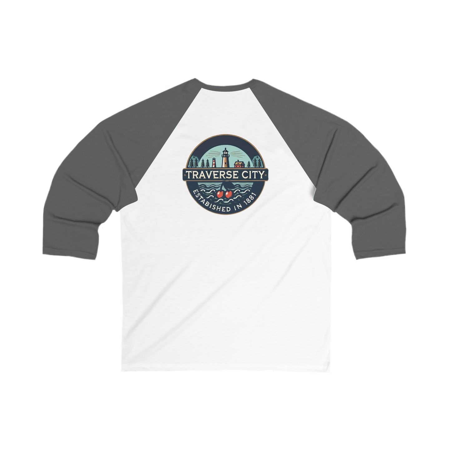 Vintage Traverse City Men's 3/4 Sleeve Baseball Tee