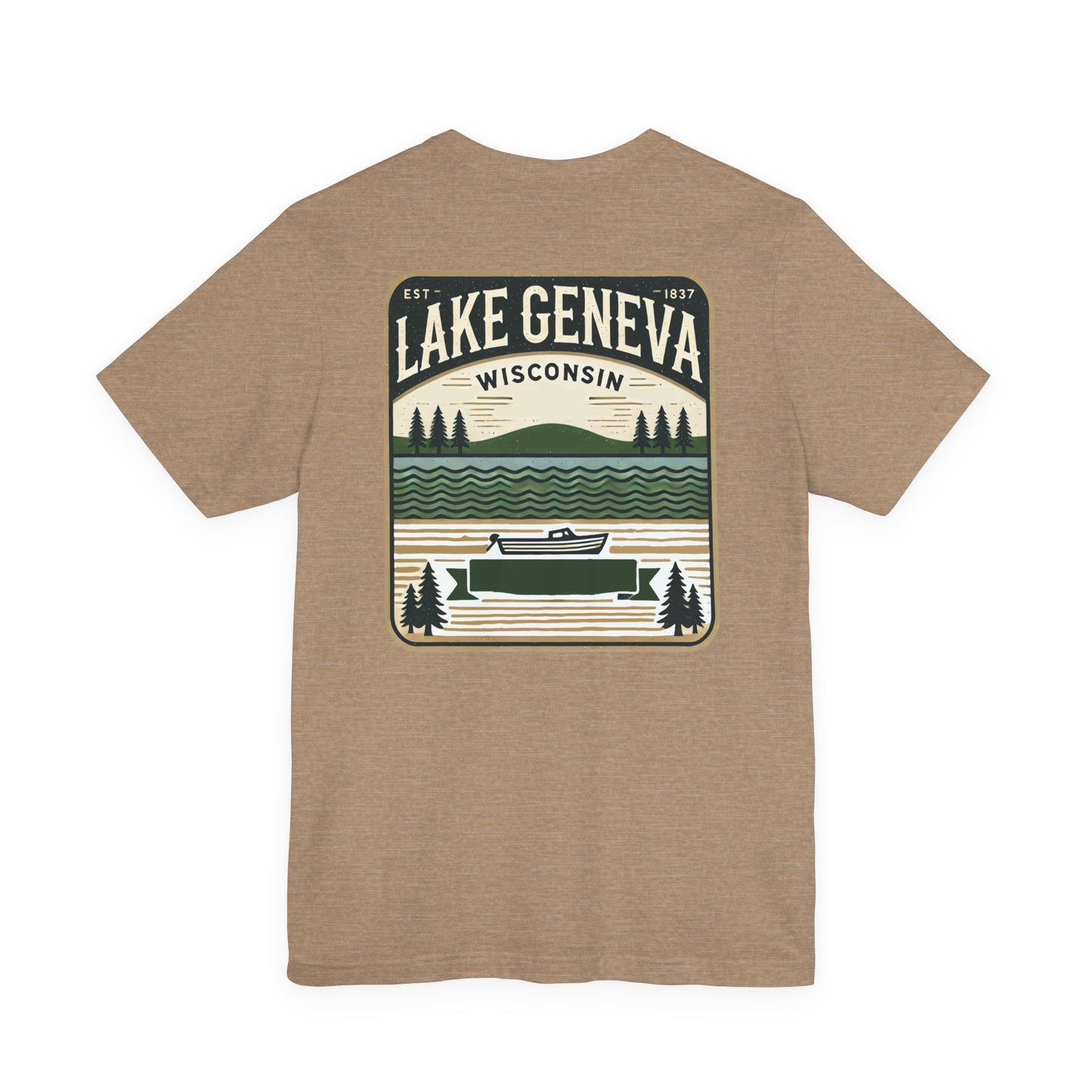 Vintage Lake Geneva Unisex Jersey Short Sleeve Tee