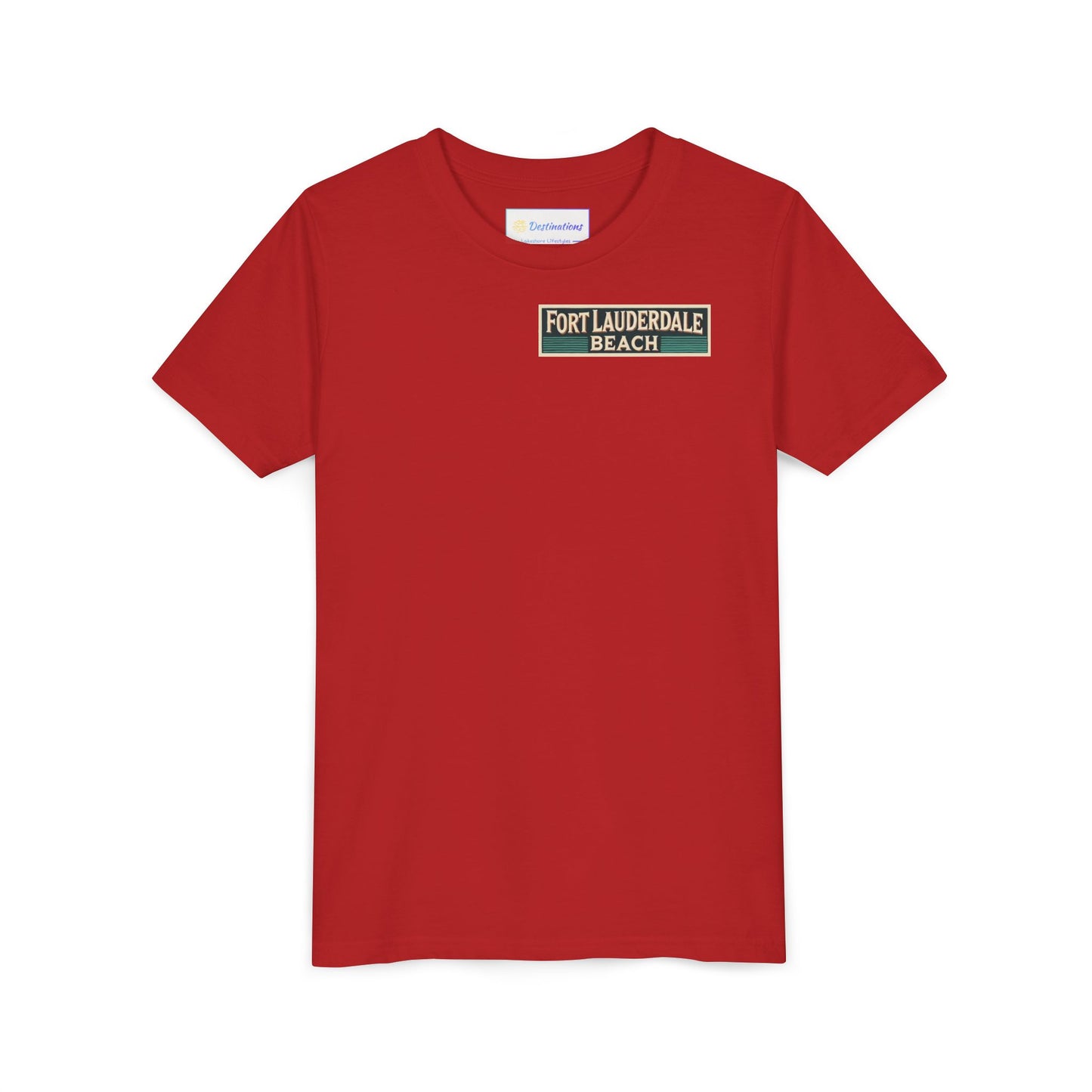 Vintage Fort Lauderdale Unisex Youth Short Sleeve Tee