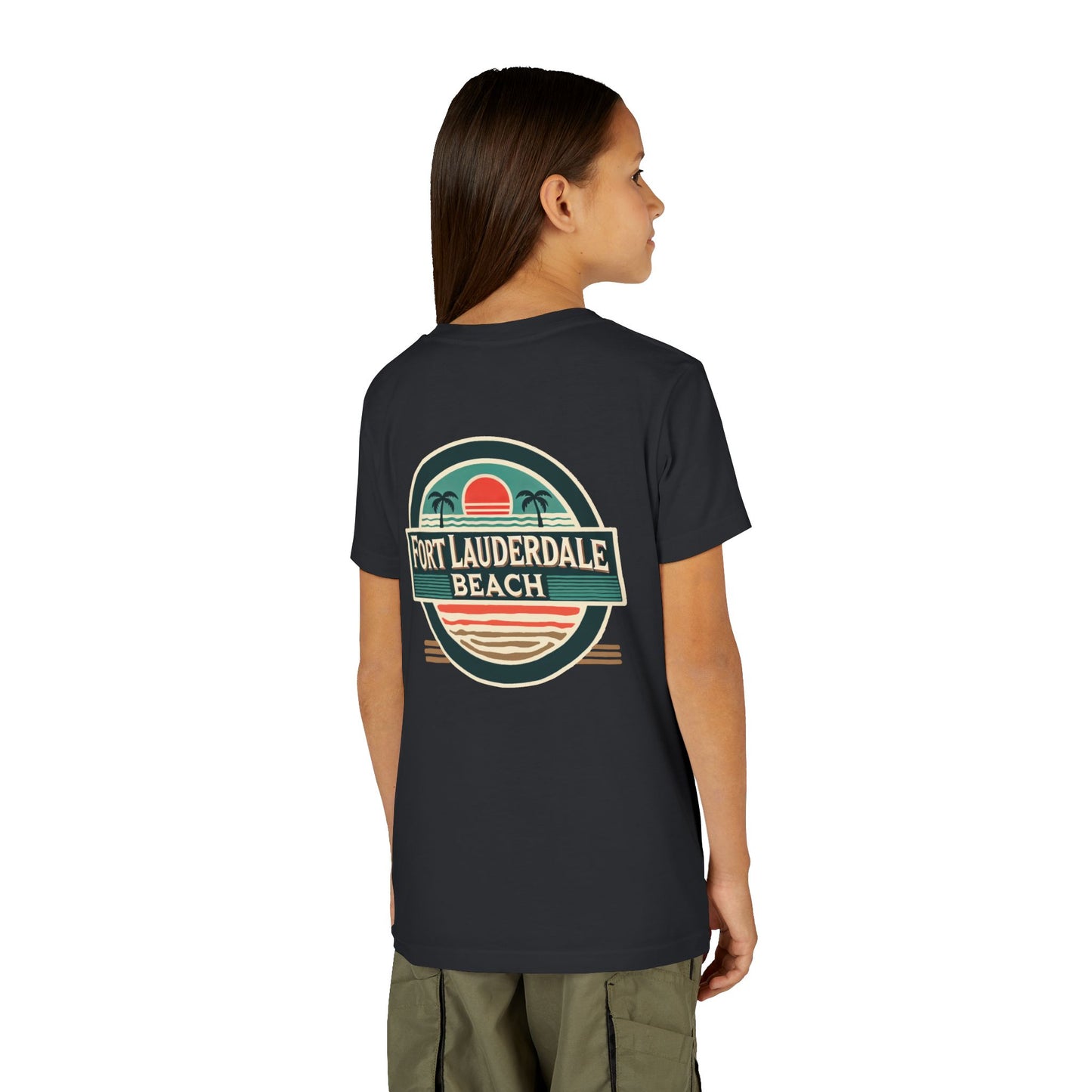 Vintage Fort Lauderdale Unisex Youth Short Sleeve Tee