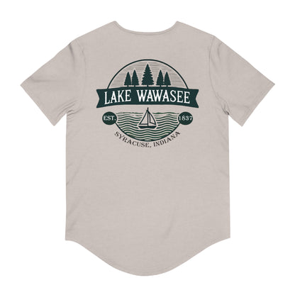 Vintage Lake Wawasee Men's Jersey Curved Hem Tee
