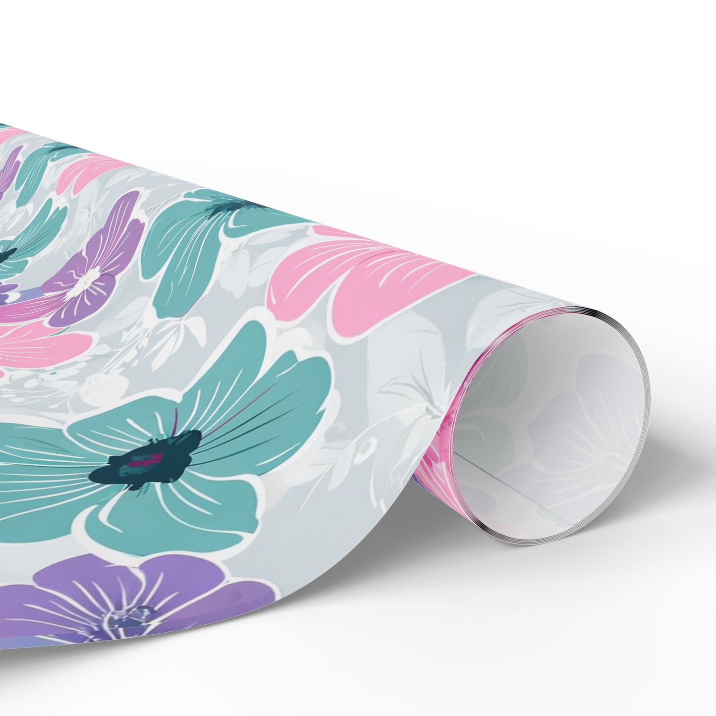 Pastel Floral Print Wrapping Paper